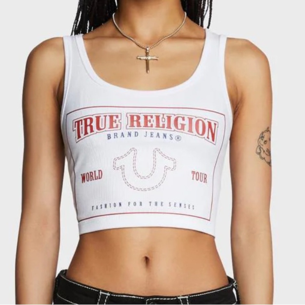 True Religon Crop Tank Top